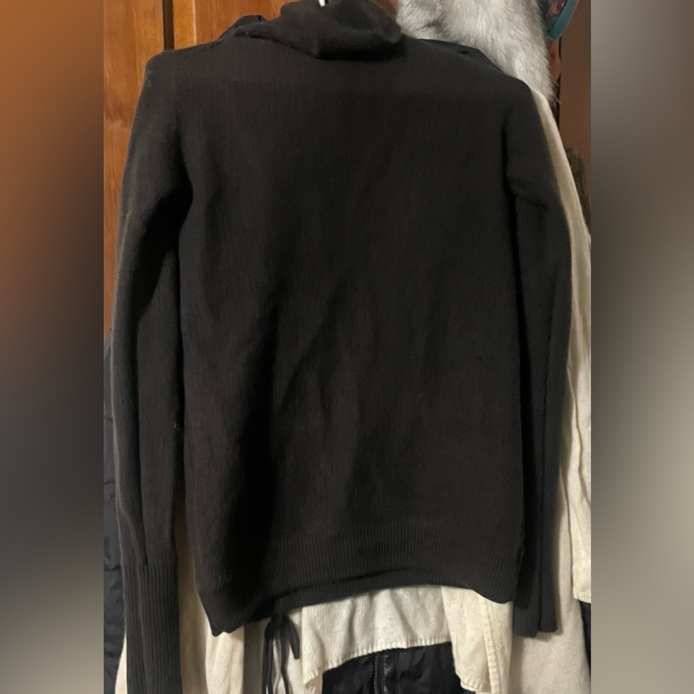 Tsesay Cashmere turtleneck with Pocket and drawstring waist Brown xs - Picture 14 of 16